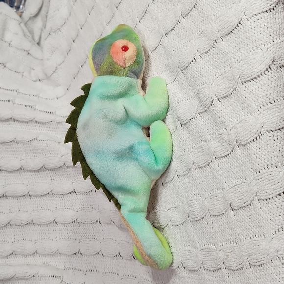 🕸Vintage Ty Beanie Baby Original "Iggy" The Iguana 1997 P.V.C Pellets - Picture 5 of 12